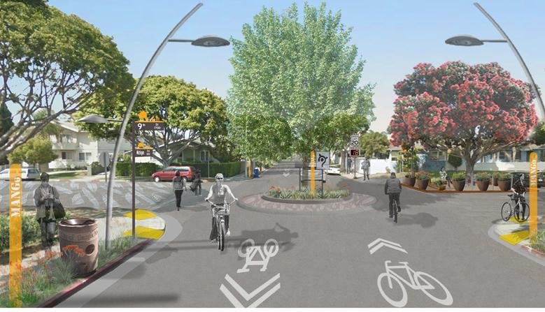 A City rendering of the MANGo project. The MANGo project is just one of many in Santa Monica designed to create safer, shared streets.