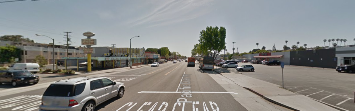 Looking south on Lincoln Blvd., near Bay St. (Google Maps)