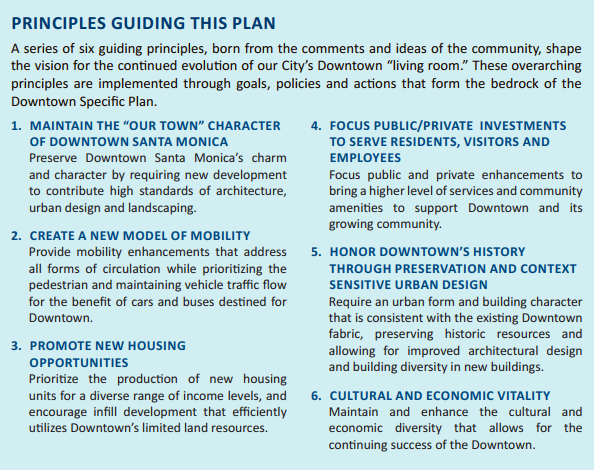 Downtown Community Plan guiding principles