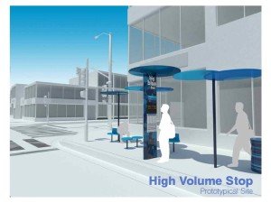 A rendering of a high-volume stop presented to City Council in 2010
