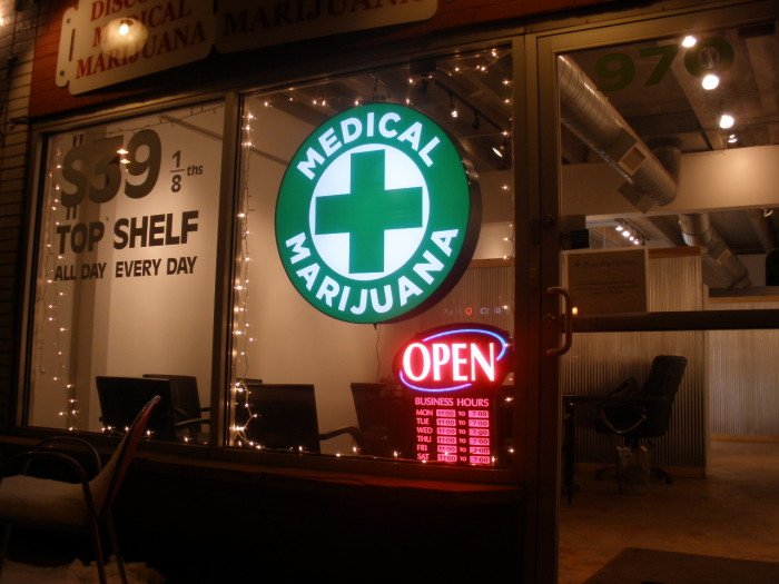 "Discount Medical Marijuana - 2" by O'Dea at WikiCommons.