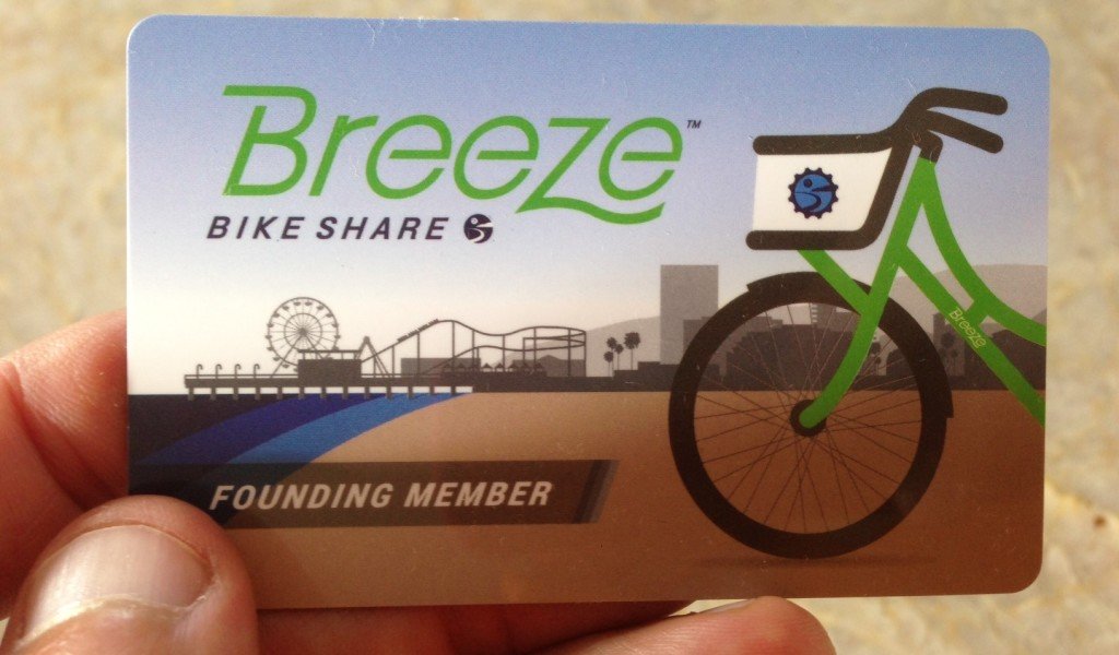 What the Breeze membership card looks like (I didn’t actually use this, favoring my Metro TAP card instead).