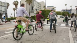 Santa Monica officials are promoting the city’s first ever Car Free Friday hoping that people will choose alternative modes of transport such as walking, public transit and bike riding. Photo Credit: William Short Photography